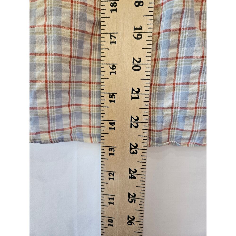 Madewell Bundle Crop Button Up Shirt Yellow Plaid Small - Picture 13 of 13